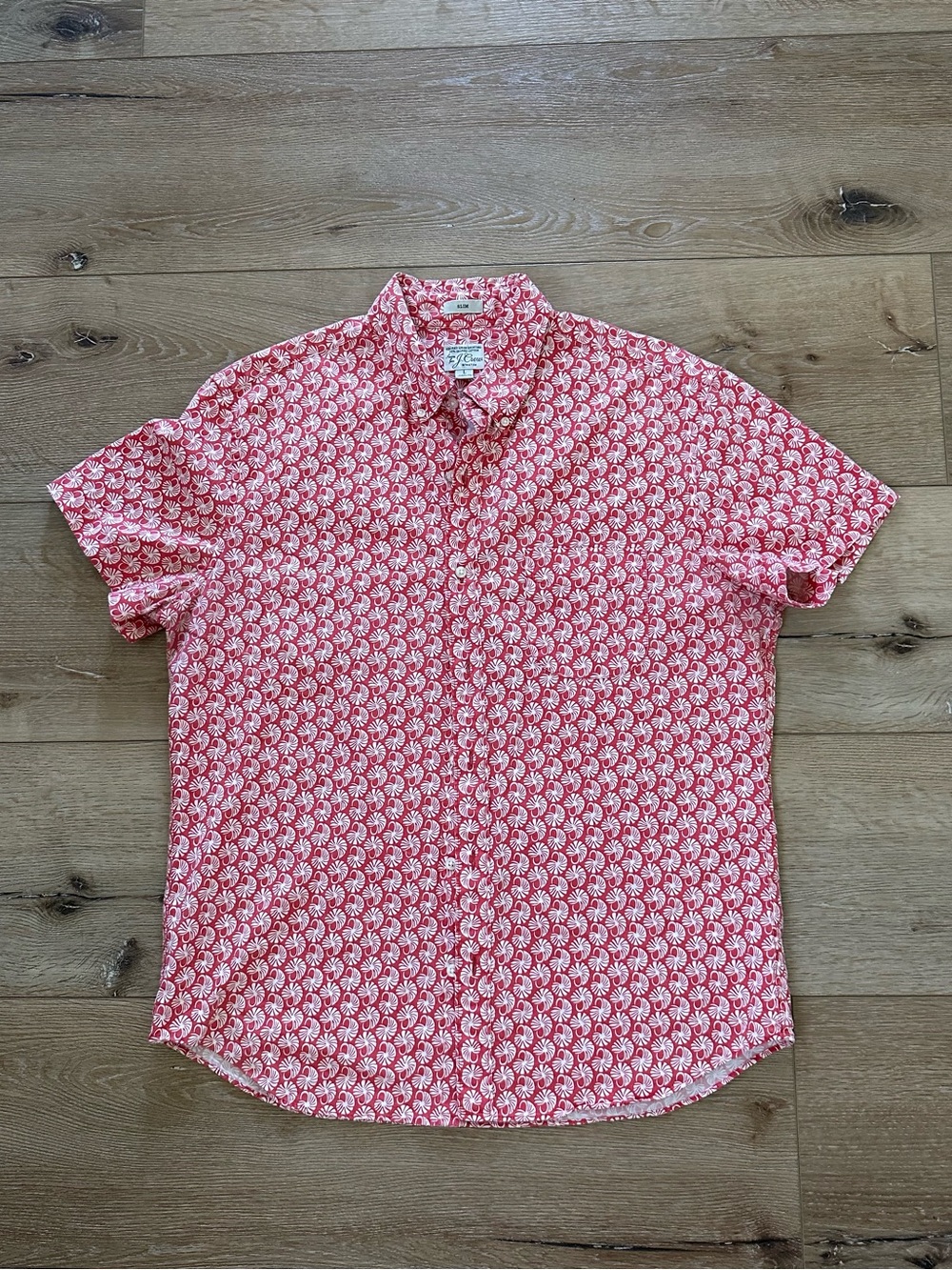 J.Crew Secret Wash Organic Cotton Resort Shirt Vacation